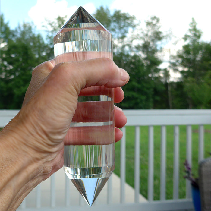 Colossal 64 Sided Himalayan Quartz Vogel Wand by David Zhuang
