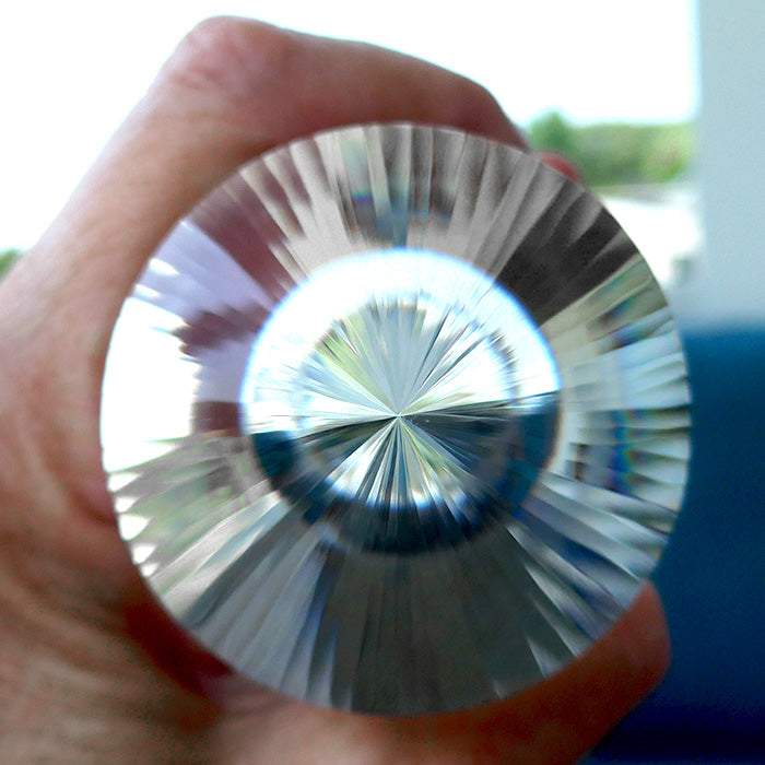 Scintillating 72 Facet Himalayan Quartz Kabbalistic Vogel Wand by David Zhuang