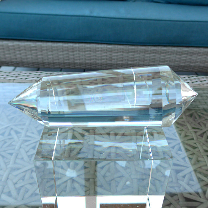 Scintillating 72 Facet Himalayan Quartz Kabbalistic Vogel Wand by David Zhuang