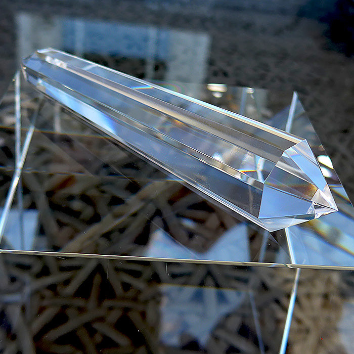 Octagonal Himalayan Quartz Vogel Wand by David Zhuang
