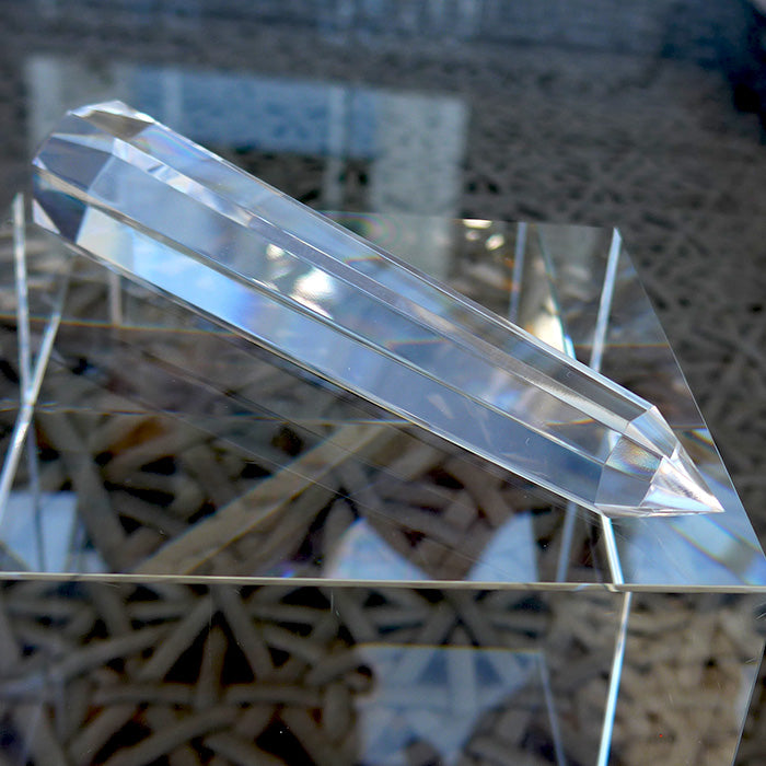 Octagonal Himalayan Quartz Vogel Wand by David Zhuang