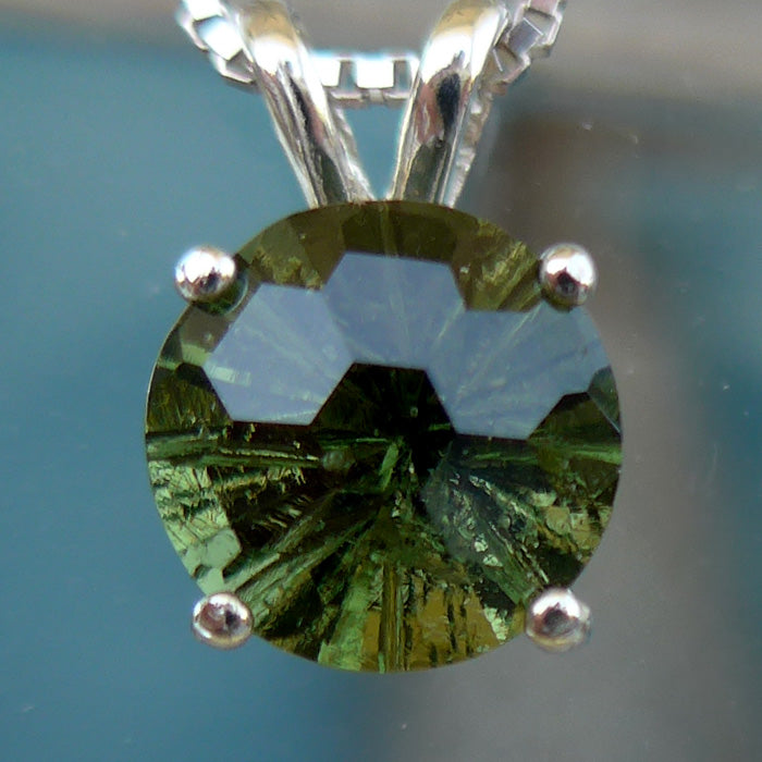 Moldavite 8 mm Super Nova Pendant