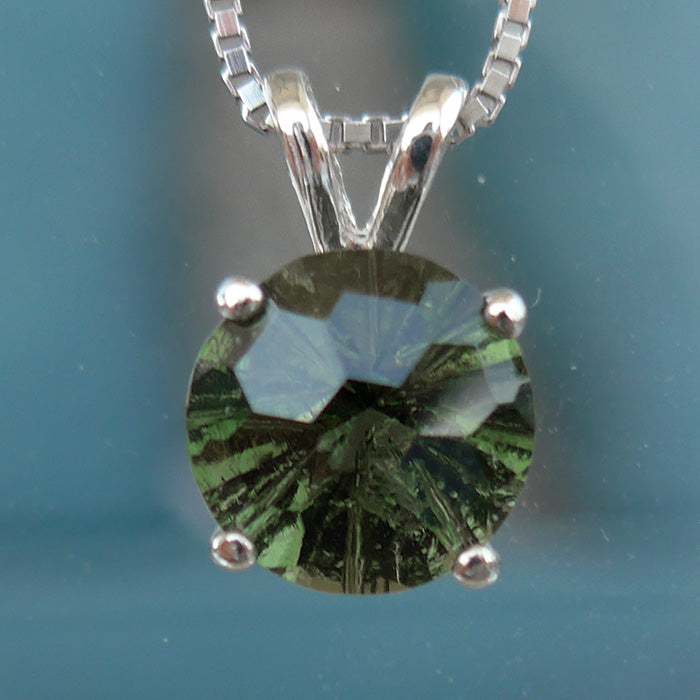 Moldavite 8 mm Super Nova Pendant