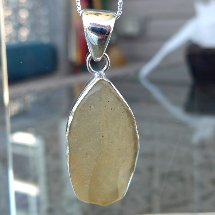 Large Libyan Desert Glass Pendant