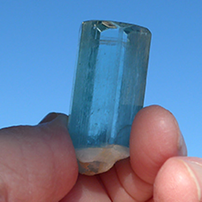 AAA Wide Gem Aquamarine Rod