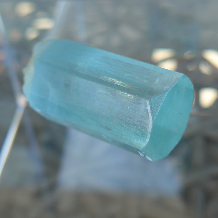 AAA Wide Gem Aquamarine Rod
