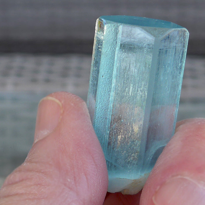 AAA Wide Gem Aquamarine Rod