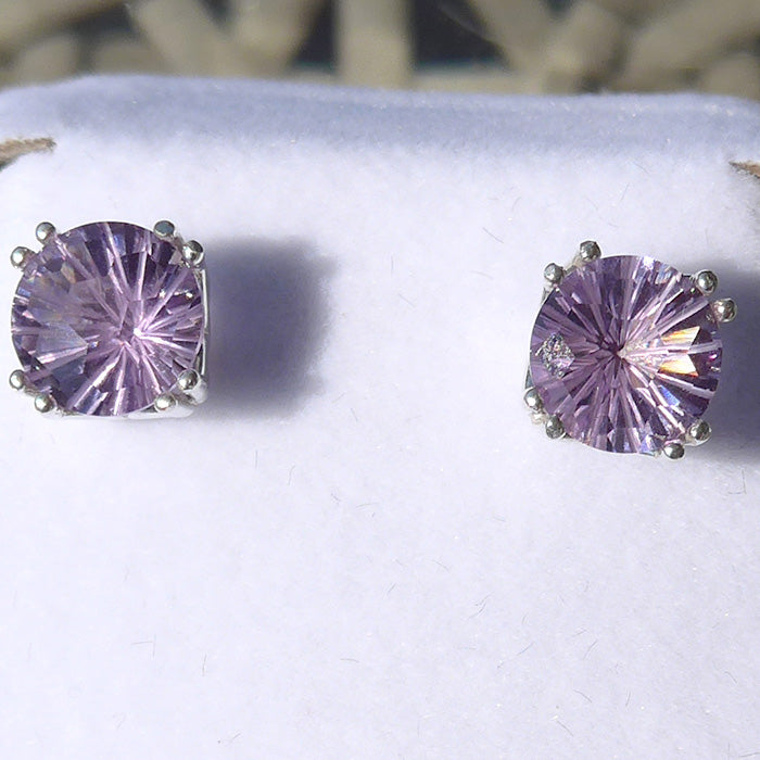 Amethyst Rich Rose de France Super Nova Stud Earrings