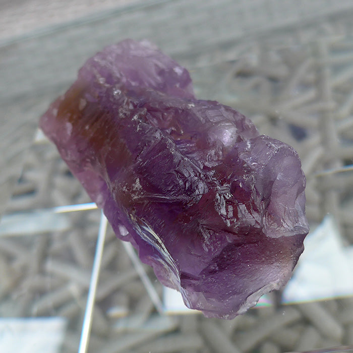 Rainbow Ametrine Wand with Natural Termination Tip