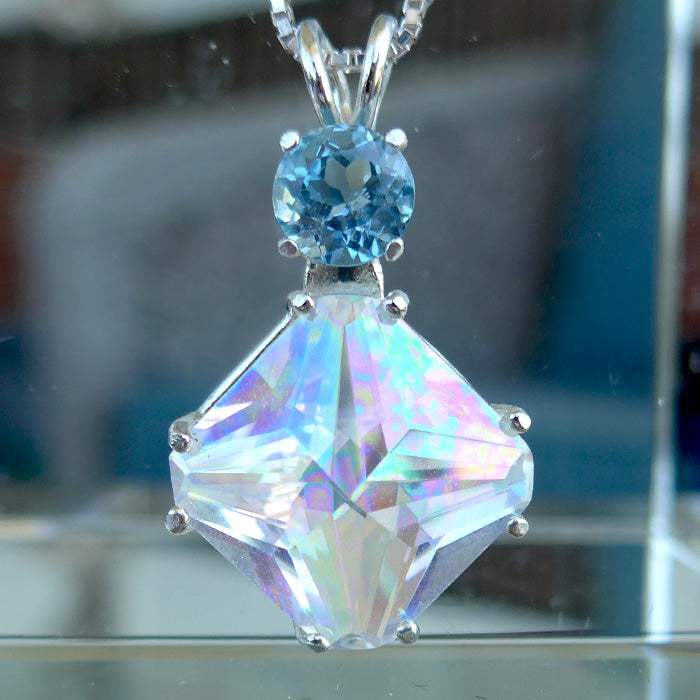 Angel Aura Magician Stone with Blue Topaz Crown