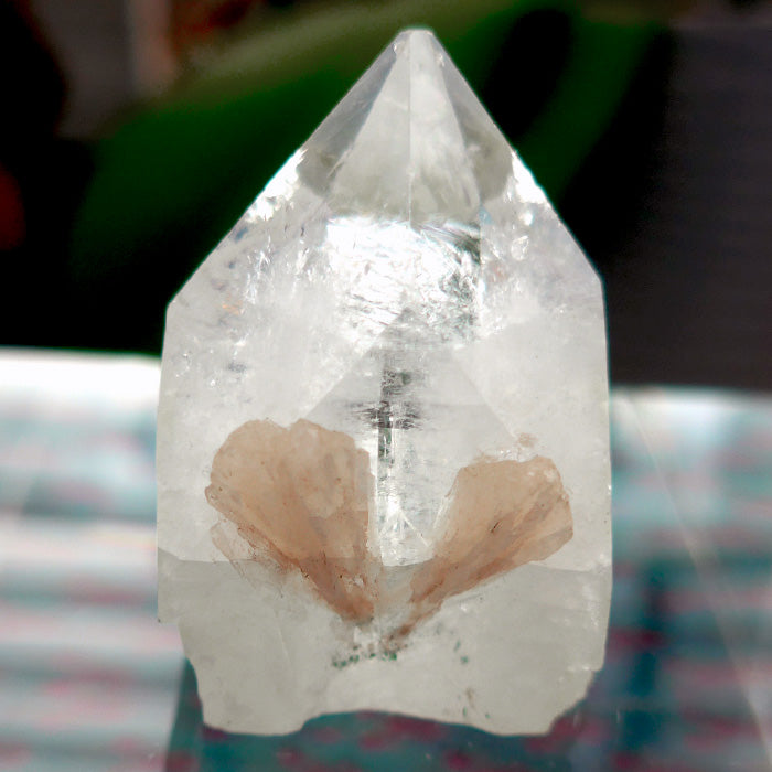 Gemmy Apophyllite Pyramid with Stilbite