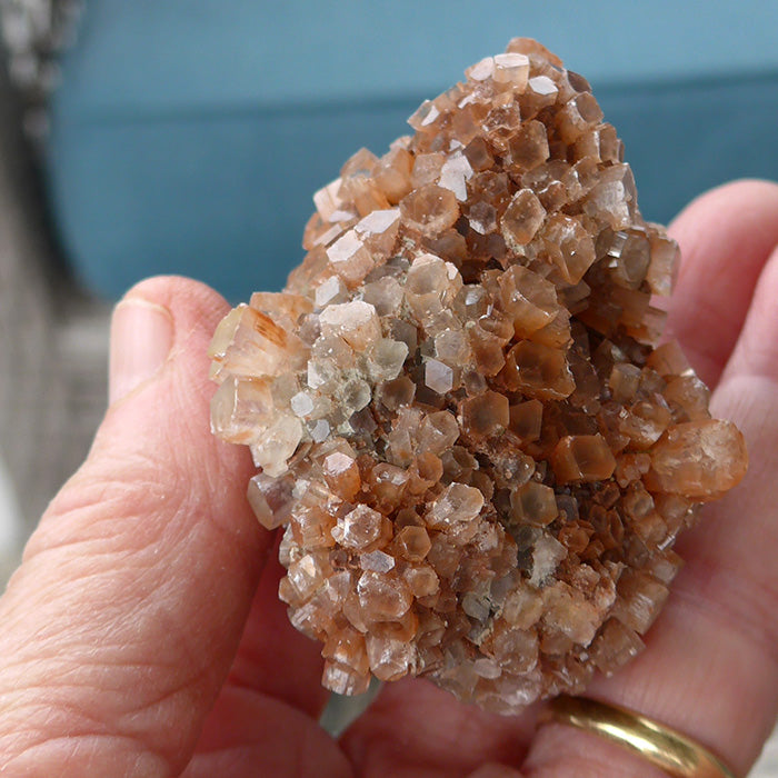 Gorgeous Orange Druzy Aragonite Meditation Stone