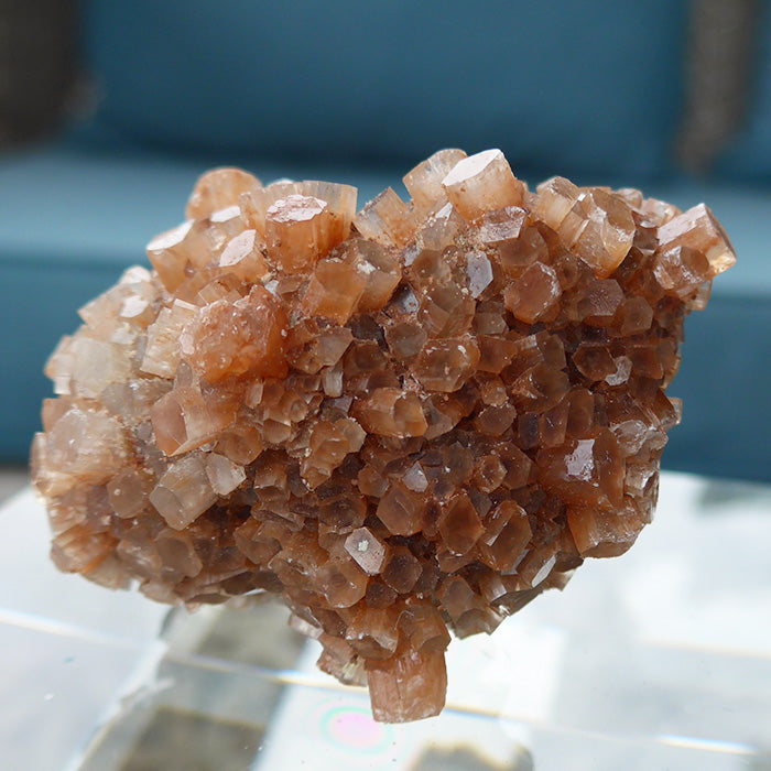 Gorgeous Orange Druzy Aragonite Meditation Stone