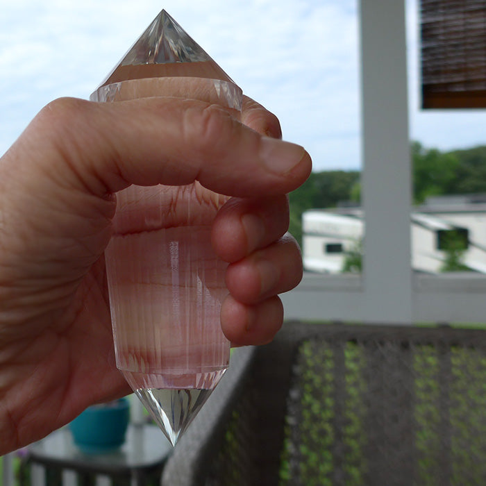 Brilliant 48 Facet Himalayan Quartz Vogel Wand by David Zhuang