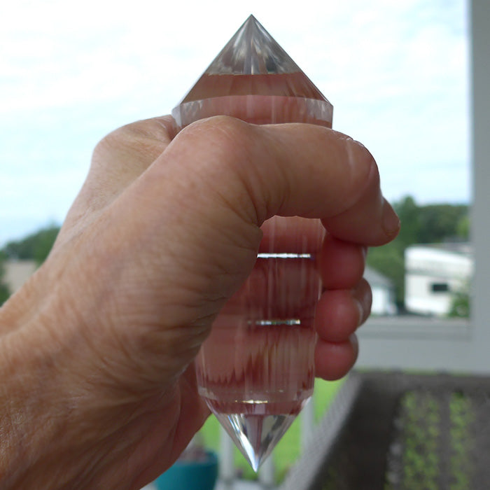 Brilliant 48 Facet Himalayan Quartz Vogel Wand by David Zhuang