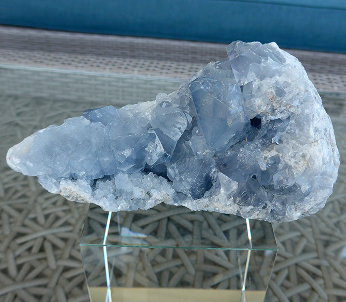 Sparkling Druzy Celestite Cluster