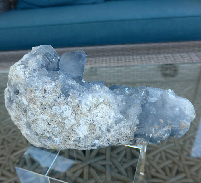 Sparkling Druzy Celestite Cluster