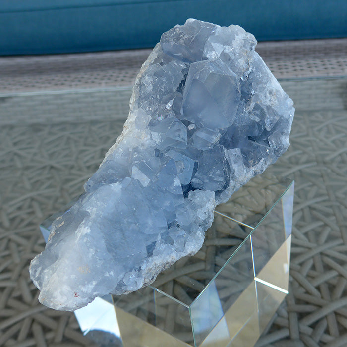 Sparkling Druzy Celestite Cluster