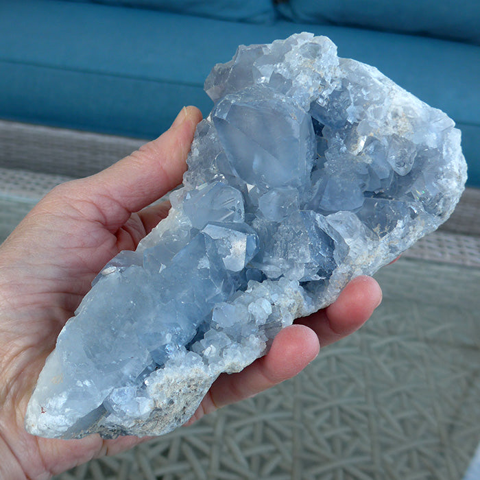 Sparkling Druzy Celestite Cluster