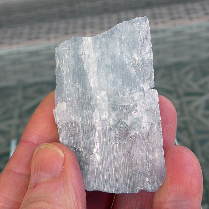 Blue Violet Unpolished Kunzite Rod