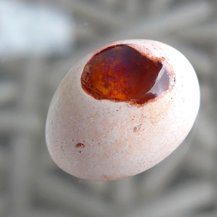 Brilliant Orange Mexican Fire Opal Cabachon