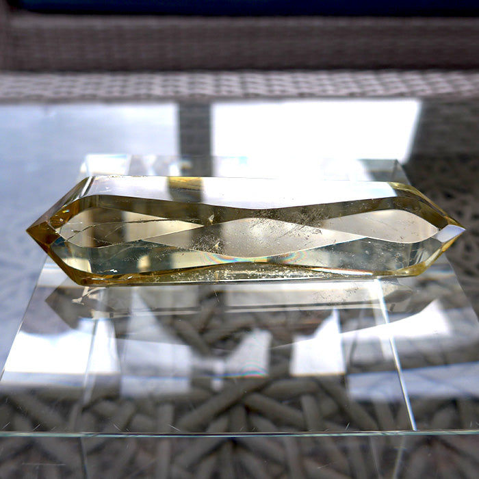 Golden Zambian Citrine Infinite Energy Wand by Kings Amao