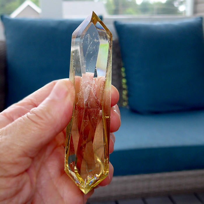 Golden Zambian Citrine Infinite Energy Wand by Kings Amao