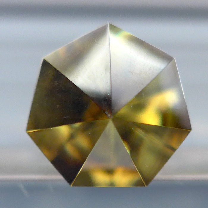 Slim Heptagonal Himalayan Phantom Citrine Vogel Wand by David Zhuang