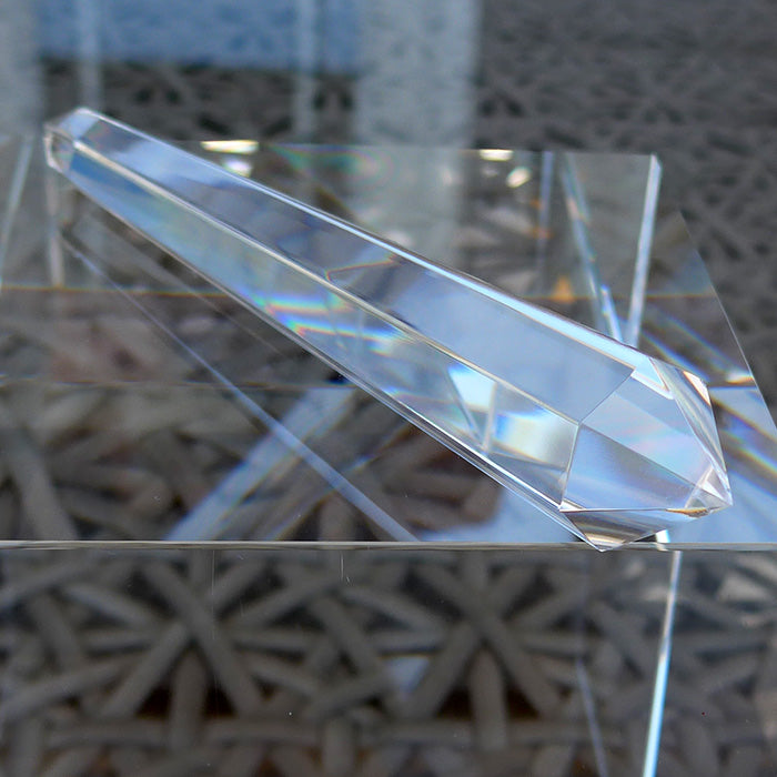 Elegant Heptagonal Himalayan Quartz Vogel Wand by David Zhuang
