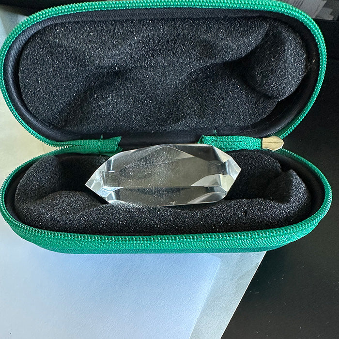 Clear Lemurian Quartz Mini Infinite Energy Wand by Kings Amao