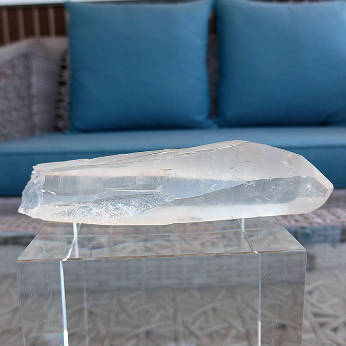 Ultra Clear Rosy Glow Lemurian Growth Interference Wand