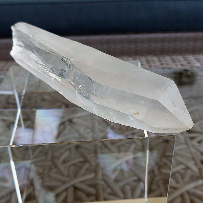 Ultra Clear Rosy Glow Lemurian Growth Interference Wand