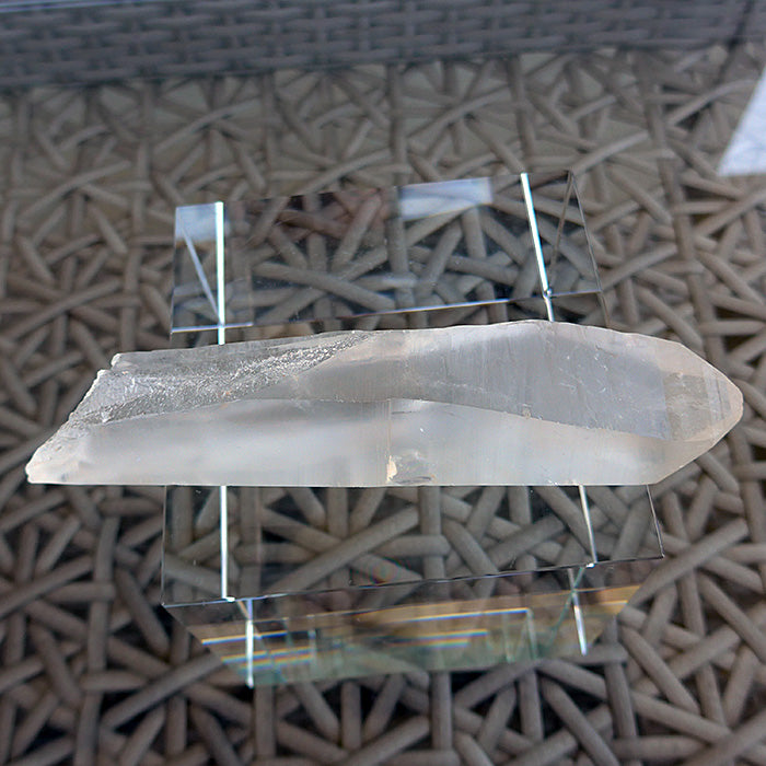 Ultra Clear Rosy Glow Lemurian Growth Interference Wand
