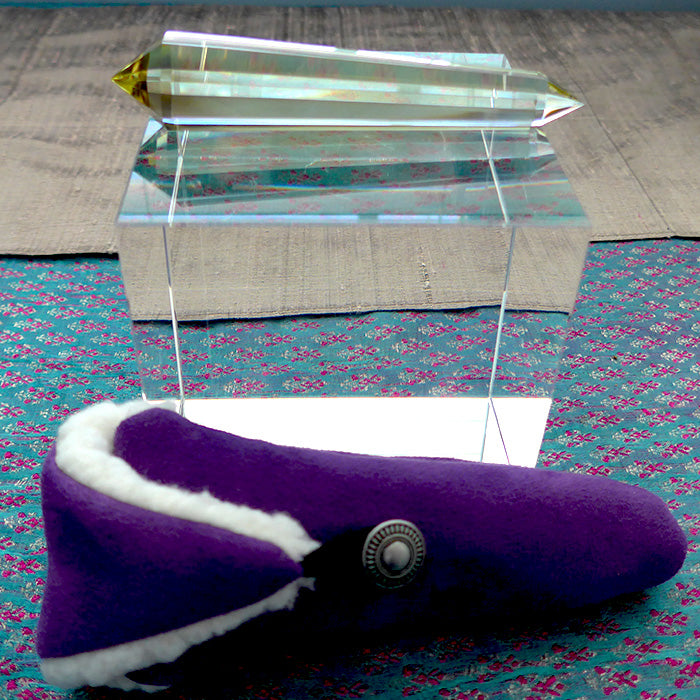 Slim Octagonal Tibetan Citrine Vogel Wand by David Zhuang