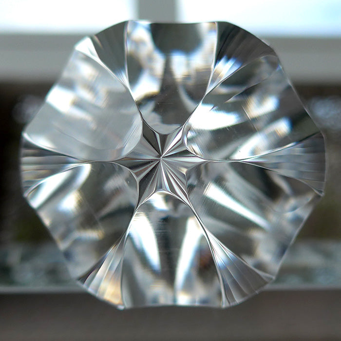 Collector's Item: Long Slender 6 Gate 108 Facet Dream Vogel Crystal Healing Wand by Ray Pinto