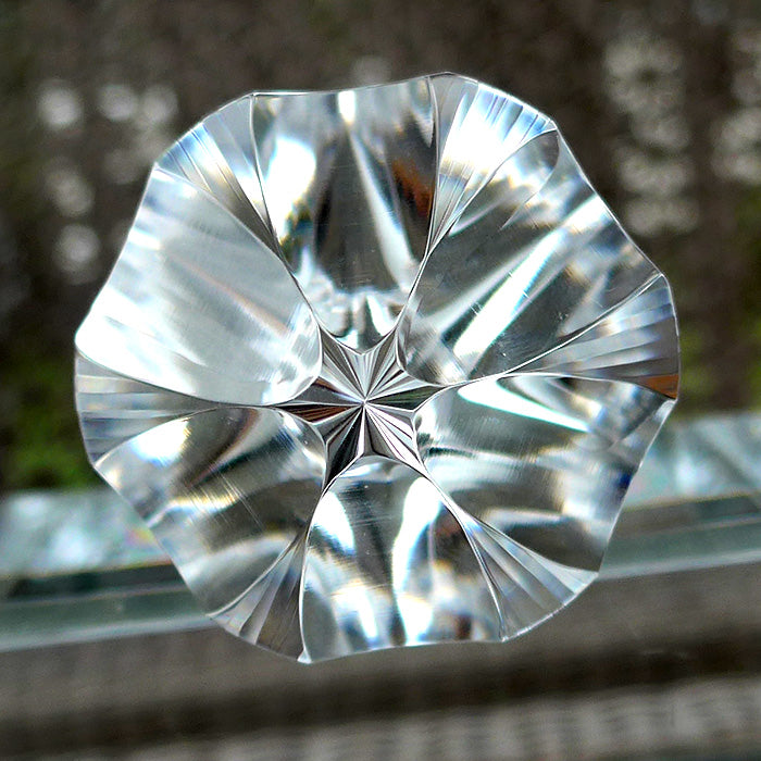 Collector's Item: Long Slender 6 Gate 108 Facet Dream Vogel Crystal Healing Wand by Ray Pinto