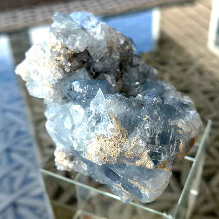 Druzy Celestite Multipoint Specimen