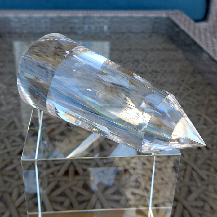 Giant Fat 72 Sided Himalayan Quartz Kabbalistic Vogel Wand by David Zhuang