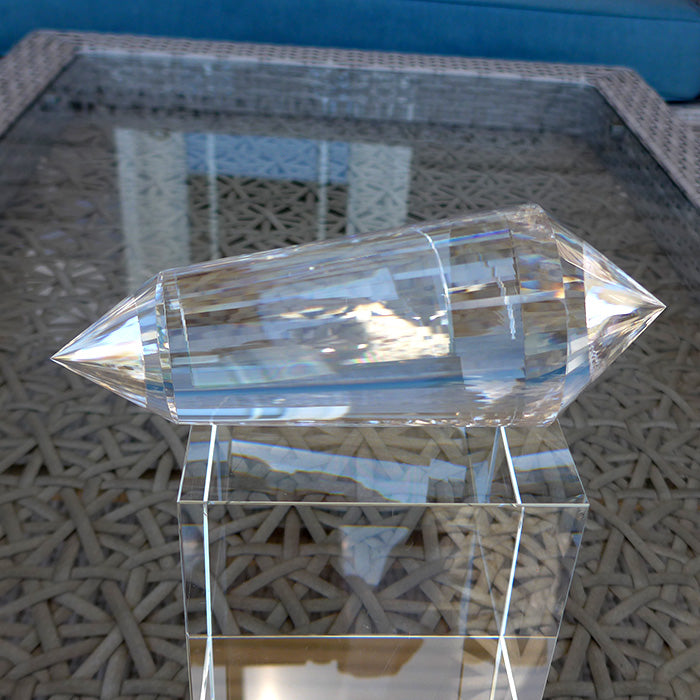 Giant Fat 72 Sided Himalayan Quartz Kabbalistic Vogel Wand by David Zhuang