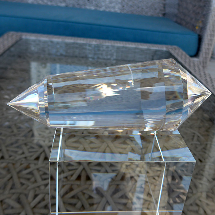Giant Fat 72 Sided Himalayan Quartz Kabbalistic Vogel Wand by David Zhuang