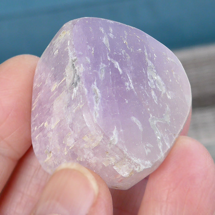 Glimmering Polished Lavender Kunzite Nugget