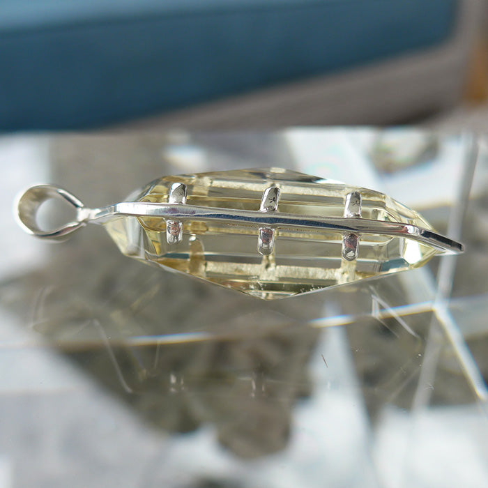 Golden Zambian Citrine Infinite Energy Pendant Wand by Kings Amao