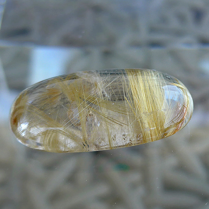 Gorgeous Medicine Bag Golden Rutile Cabachon