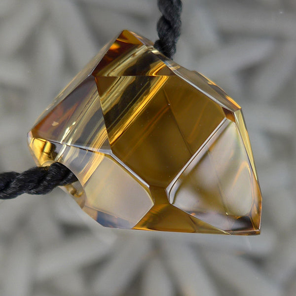 Honey Citrine Arrowhead Pendant by Lawrence Stoller