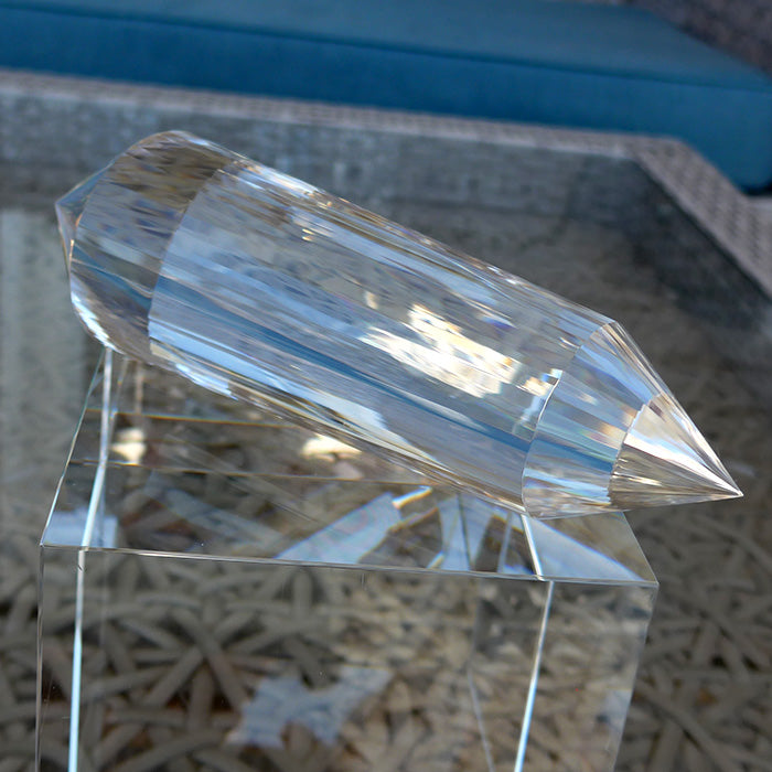 Huge 48 Facet Himalayan Quartz Vogel Wand by David Zhuang