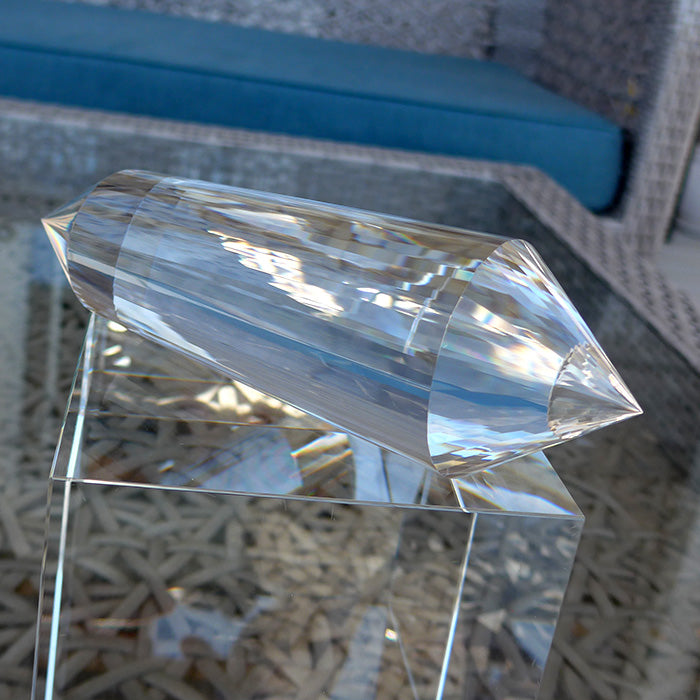 Huge 48 Facet Himalayan Quartz Vogel Wand by David Zhuang