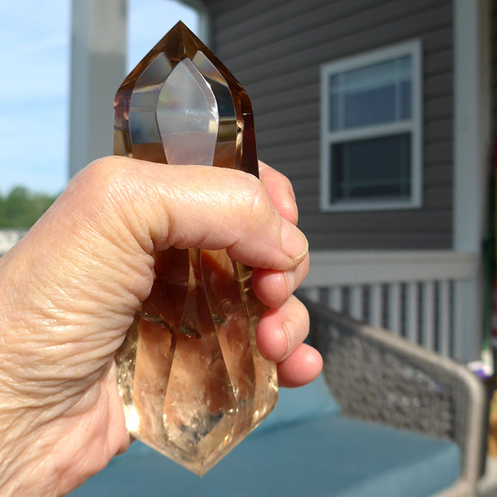 Large Zambian Citrine Infinite Energy Wand by Kings Amao