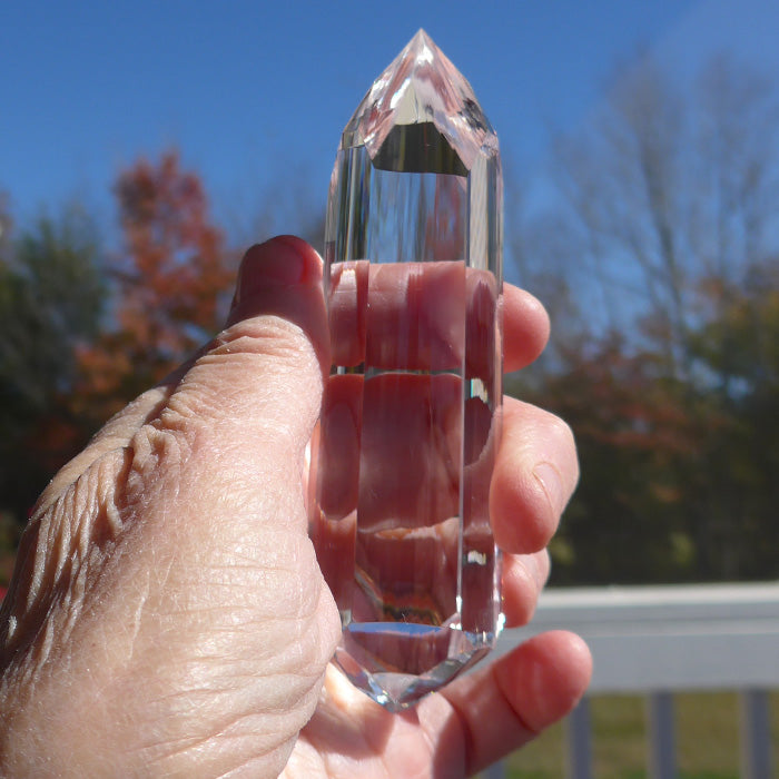 COLLECTOR'S ITEM:  Phat Isis Golden Dolphin Vogel Phi Crystal Healing Wand