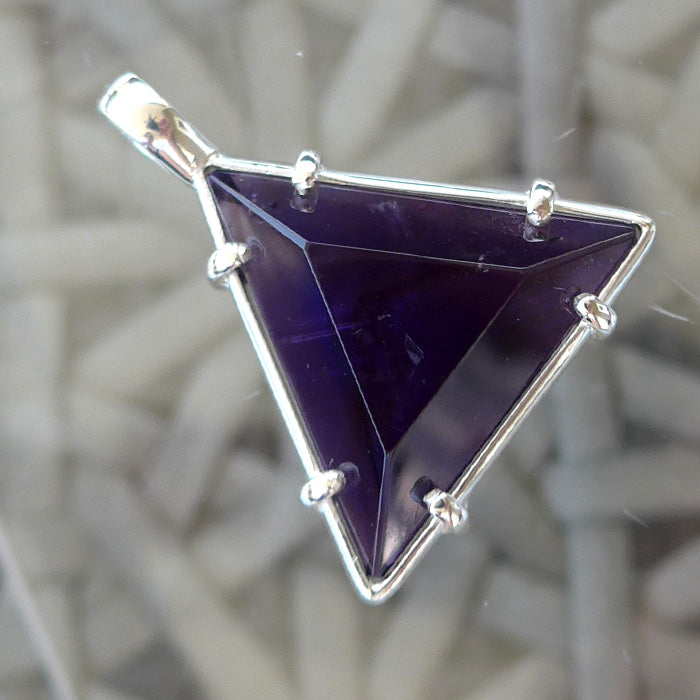 King Size Amethyst Non Tarnishing Star of David Pendant by Kings Amao