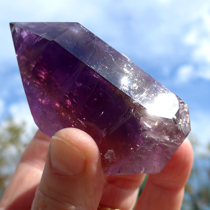 Semi Polished Bolivian Rainbow Ametrine Altar